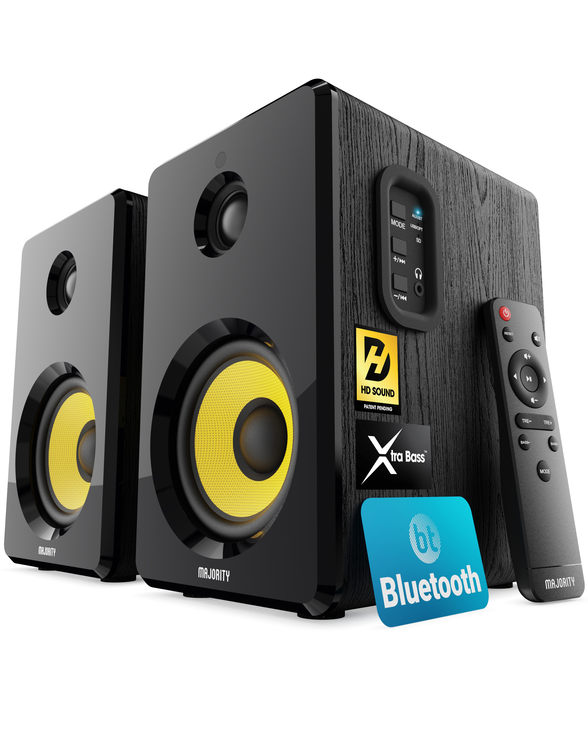 Majority D40X Bookshelf, BT speakers