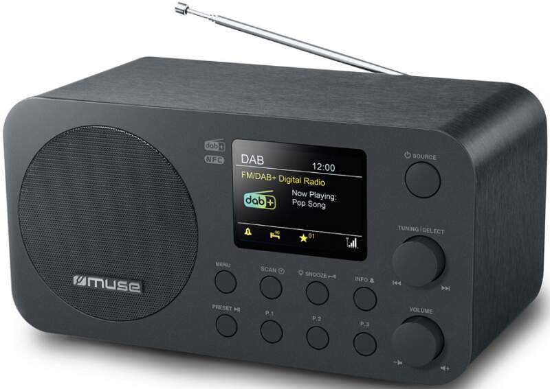 MUSE M-128DBT, DAB+/FM rádio s Bluetooth