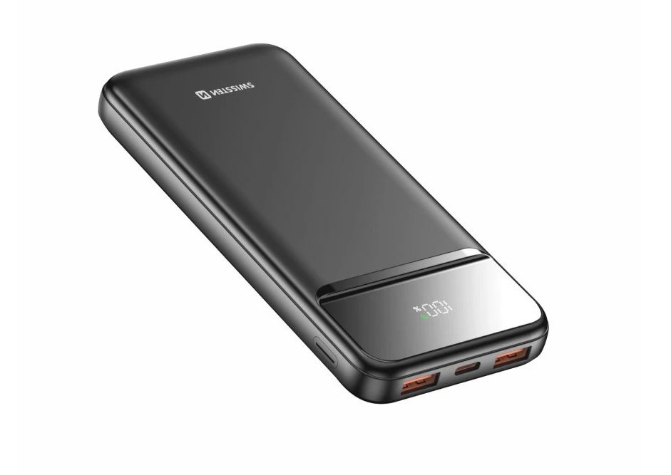 SWISSTEN Powerbanka 10000 mAh PowerLine II čierna